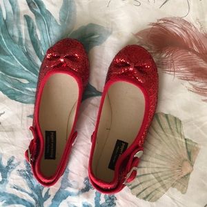 Red glitter “Ruby Slippers”